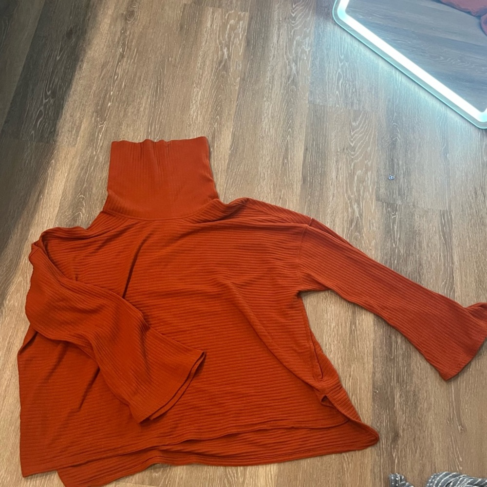 Free People Movement Turtleneck Orange - Picture 3 of 6